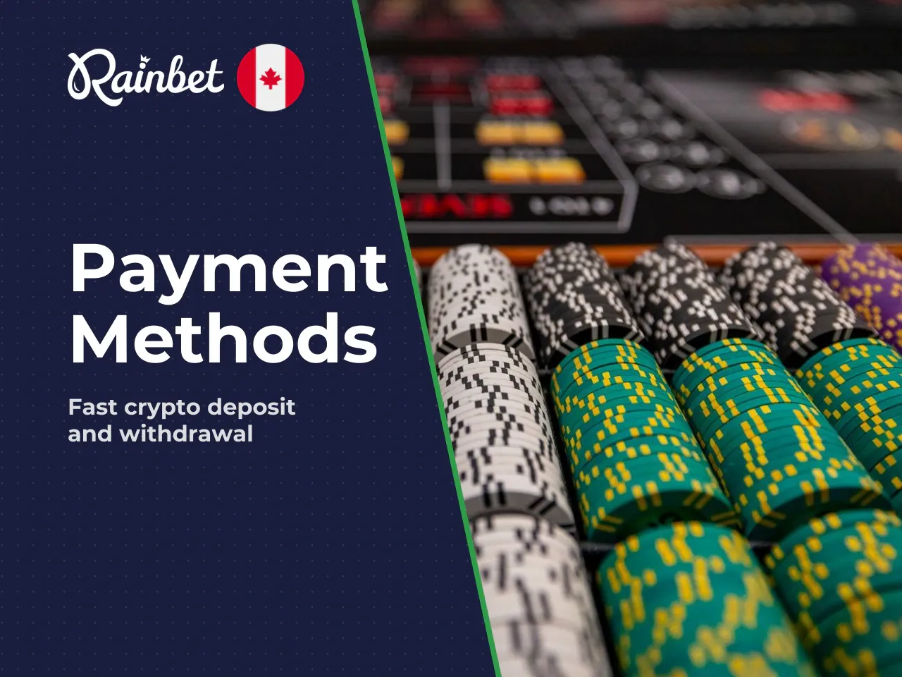 Supported Payment Methods and Cryptocurrencies. Rainbet