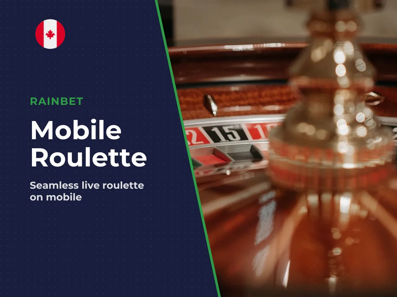 Mobile experience for live dealer roulette